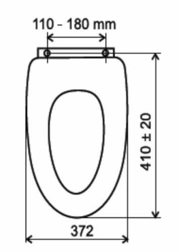 Ferro (Novaservis) Prestige Dió WC ülőke Krómozott réz rögzítőelemekkel, WC/ORECHLYRA