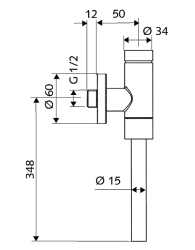 SCHELL vizelde-öblítőszelep SCHELLOMAT BASIC, DN 15, 024780699