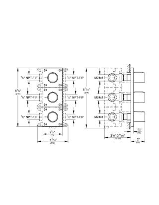 Grohe Grohtherm F 3-as szabályzó egység 27625000