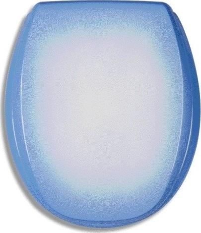 Novaservis Kandre WC ülőke kék/fehér, keményfa, WC/MODROBILA