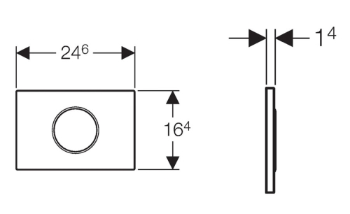 Geberit Sigma 10 nyomólap fehér/aranyozott/fehér 115.758.KK.5