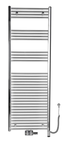 Sapho ALYA 600x1760mm egyenes fürdőszobai radiátor középső bekötéssel, króm 1145-12