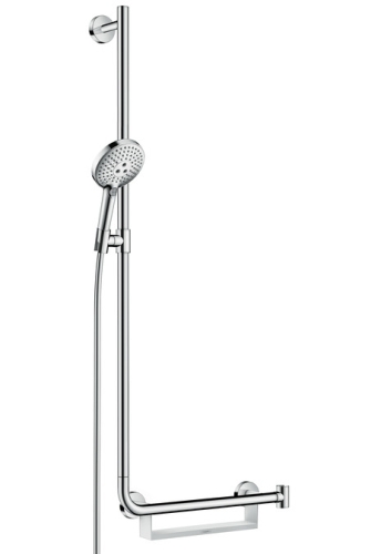 Hansgrohe Raindance Select S 120 EcoSmart 9 l/min / Unica Comfort zuhanyszett 1,10m króm/fehér 26325 400 (26325400)