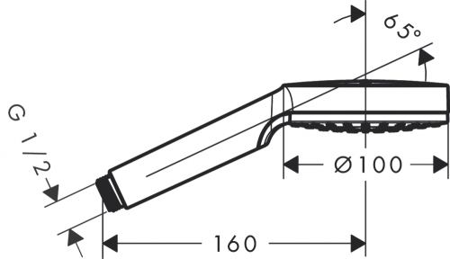 Hansgrohe Crometta 1jet kézizuhany 26331 400 (26331400)