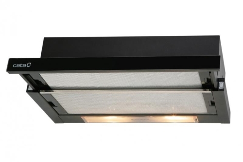 Cata TF-2003/60 LED BLACK GLASS kihúzható teleszkópos páraelszívó 60 cm, fekete üveg, 02017203