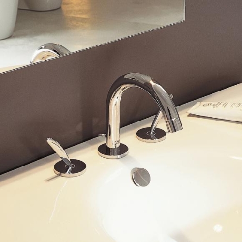 Hansgrohe AXOR Starck Classic 3 lyukú mosdócsaptelep automata lefolyó-garnitúrával 10133000