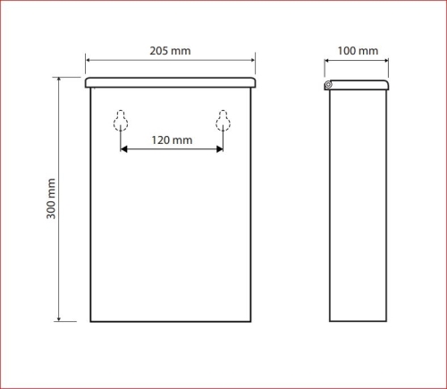 Sapho BEMETA HOTEL Fali szemetes, 200x285x200mm, 6l, polírozott 101915051