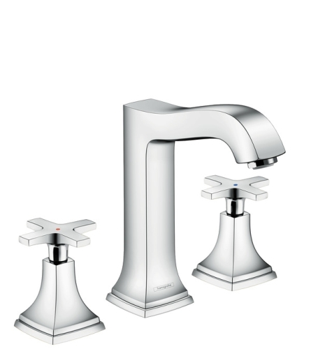 Hansgrohe Metropol Classic 160 3-lyukú mosdócsaptelep automata lefolyó-garnitúrával, króm 31307 000 (31307000)