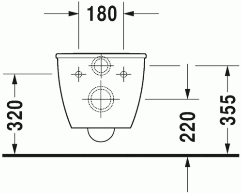 Duravit Darling New öblítőperem nélküli Duravit Rimless® fali WC, 57x37 cm 2563090000