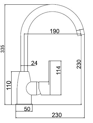 Novaservis Metalia 57 álló gránit konyhai csaptelep 96713,GRB (K)