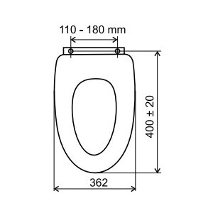 Novaservis Prestige WC ülőke koptatott fehér soft close, keményfa, WC/SOFTLYRA