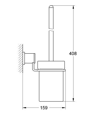 Grohe Allure WC-kefe garnitúra 40340 000 (40340000)