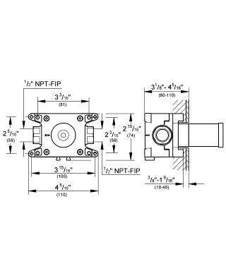 Grohe Rapido C falsík alatti test 35028 000 (35028000)