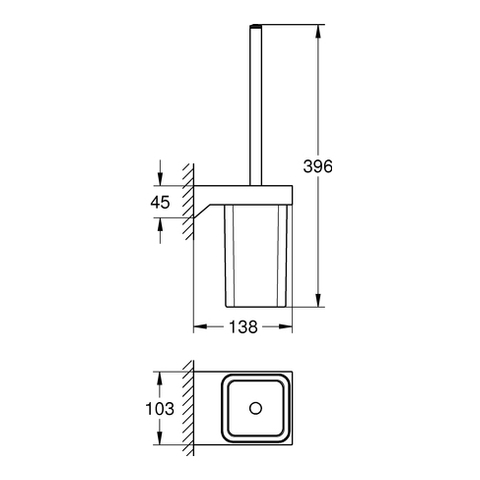 Grohe Selection Cube wc kefe 40857 000 (40857000)