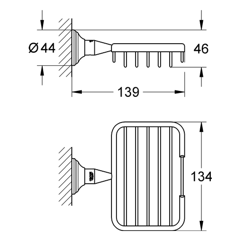 Grohe Essentials Authentic kosár 40659 001 (40659001)