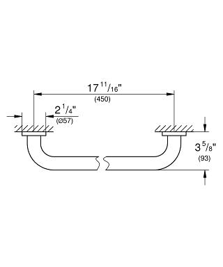 Grohe Essentials kapaszkodó 450 mm 40793 001 (40793001)