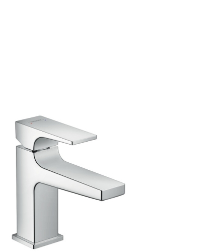 Hansgrohe Metropol egykaros mosdócsaptelep 100 push-open lefolyóval, kézmosókhoz króm 32500 000 (32500000)