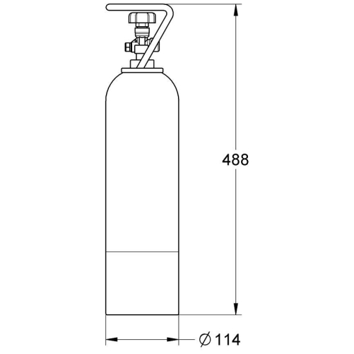 Grohe Blue® CO2 palack, 2 kg 40423 000 (40423000)