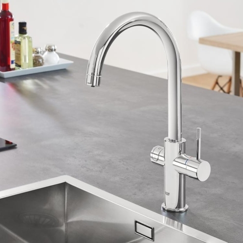 Grohe Blue Home C-kifolyóval, supersteel 31455 DC0 (31455DC0)