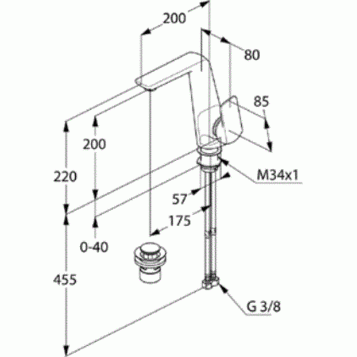 KLUDI AMEO egykaros mosdócsap NA15 410250575