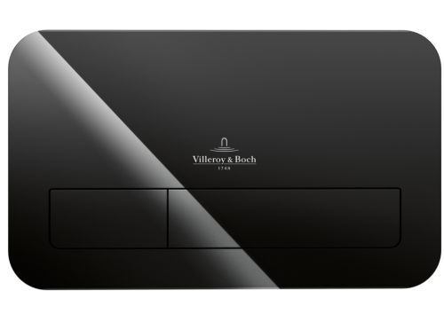 Villeroy & Boch ViConnect M200 nyomólap, fényes fekete üveg 922400RB