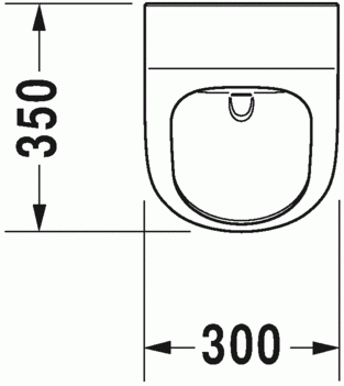 Duravit ME by Starck öblítőperem nélküli elektronikus (elem) Rimless piszoár, 0,5 l 2809310000