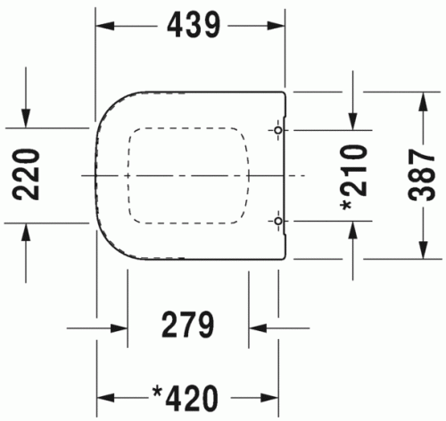 Duravit P3 Comforts wc ülőke 0020410000