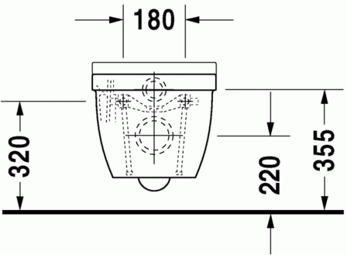 Duravit Starck 3 fali wc szett, ülőkével 42250900A1