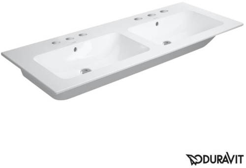 Duravit ME by Starck 130x49 cm mosdó három csaplyukkal 2336130030