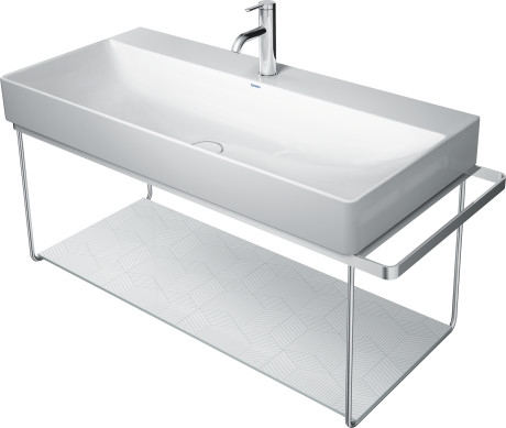 Duravit DuraSquare 100-as mosdóhoz fali fém állvány, króm 0031041000