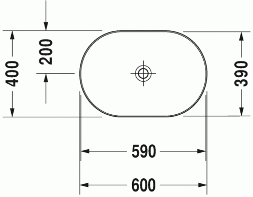 Duravit Luv 60x40 cm ráültethető mosdó, fehér 0379600000