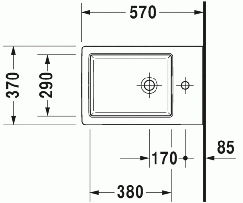 Duravit Vero Air fali bide 2274150000