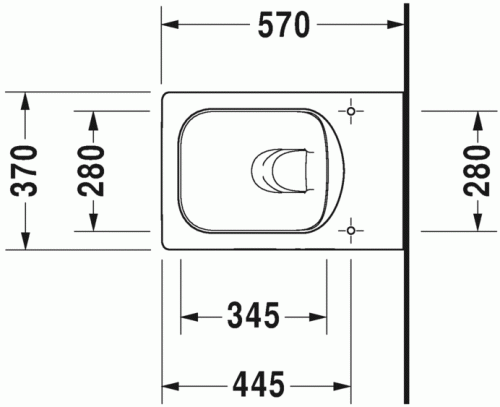 Duravit Vero Air Rimless öblítőperem nélküli fali wc HygieneGlaze felület 2525092000