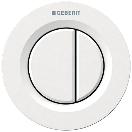 Geberit 01-es típusú távműködtetés, pneumatikus, 2 mennyiséges öblítéshez, fehér 116.042.11.1