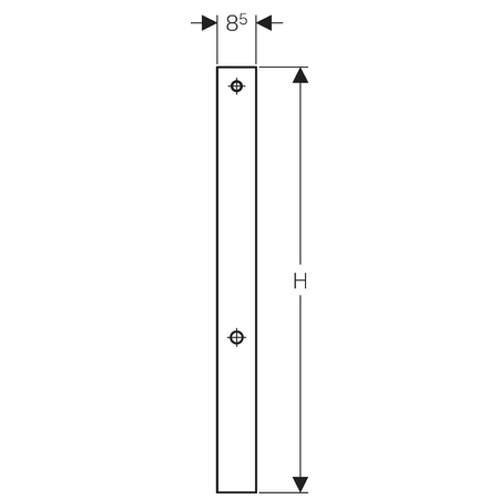 Geberit átszerelő készlet AquaClean vízbekötésére 114 cm Monolith elemhez 131.100.TA.1