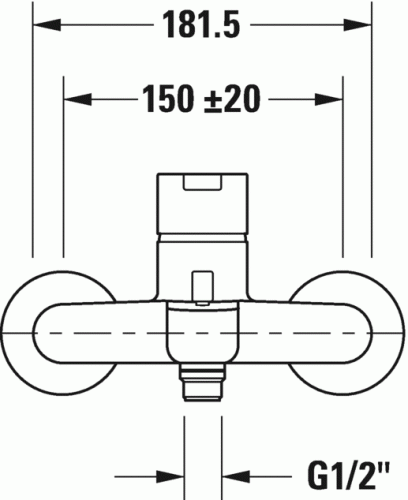 Duravit B.2 egykaros kádtöltőcsaptelep B25230000010