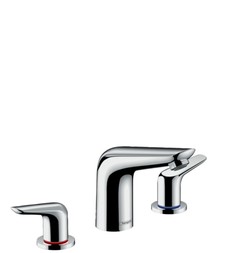 Hansgrohe Novus 3-lyukú mosdócsaptelep 100 automata lefolyóval 71140000