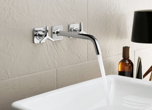 Hansgrohe AXOR Citterio M 3-lyukú fali mosdócsaptelep 34215 000 (34215000)