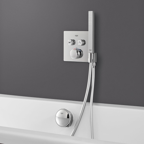 GROHE Grohtherm SmartControl termosztátos színkészlet beépített zuhanytartóval 29125000