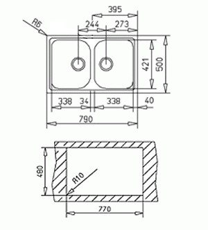 Teka Alba 80 B TG gránit mosogató * (Carbon, 40143488)