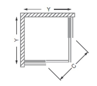 Roltechnik Lega Line LLS2/1000x800 szögletes zuhanykabin (brillant, intimglass, 554-1008000-00-21)