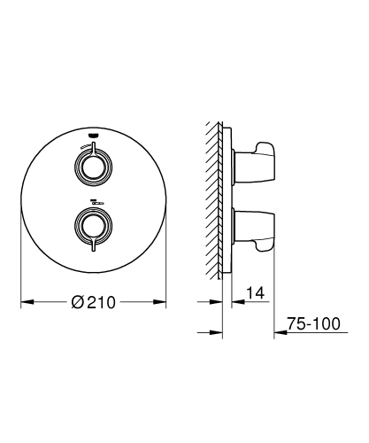 Grohe Grohtherm Special termosztátos zuhanycsaptelep 29094000