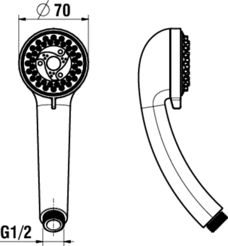 Laufen Comfort-Tre kézizuhany H3619800040051