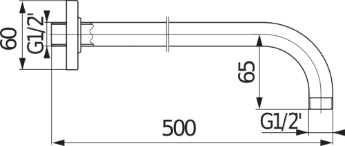 Jika Cubito 50 cm-es zuhanykar H3661X00040061