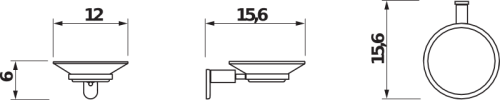 Jika Basic fali szappantartó H3833A10040001