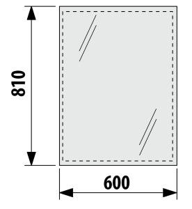 Jika Clear tükör 60x81 cm H4557211731441