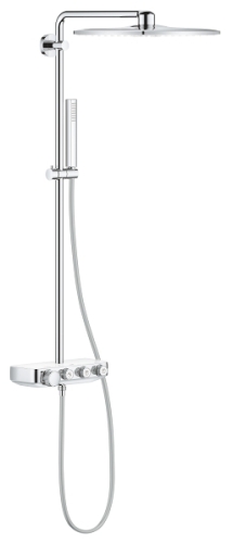 GROHE Euphoria SmartControl 310 Cube Duo termosztátos zuhanyrendszer, fehér színű csaptelep felső 26508LS0