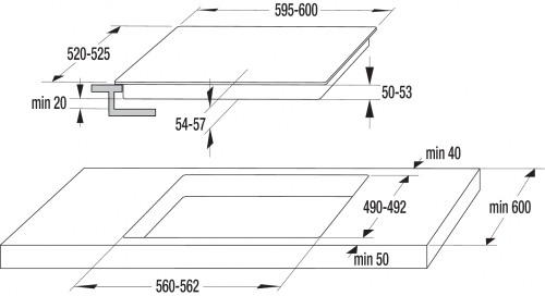 Gorenje ECS643BCSC Beépíthető üvegkerámia főzőlap (730772)