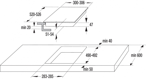 Gorenje ECT322BCSC Beépíthető üvegkerámia domino főzőlap (730780)