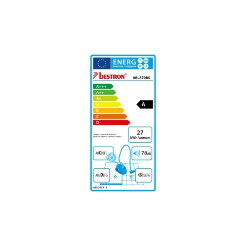 Bestron ABL870BS DESIGNO PLUS Porszívó